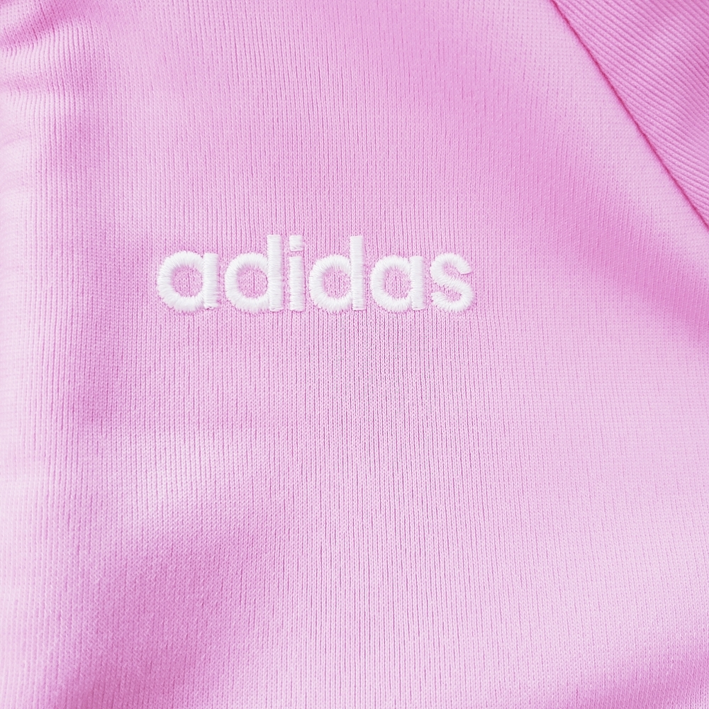 Adidas Girls Pink Track Jacket Size 18 Months - Picture 6 of 9